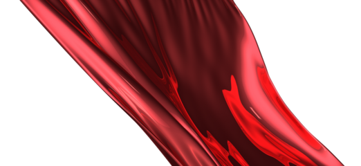 abstract red fabric in motion