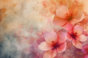 Obraz premium watercolor floral background