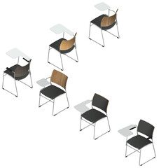 Collage casala chair with wire frame