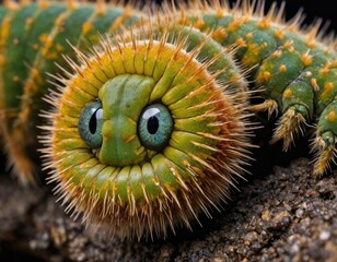 Caterpillar Closeup: Microscopic Marvels of Nature's Transformation
