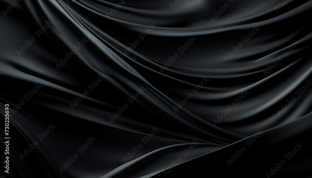 Poster smooth satin waves create an elegant backdrop of luxury generated by ai