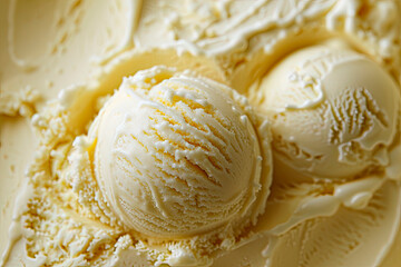 homemade vanilla ice cream texture background