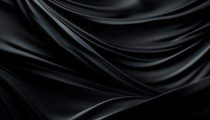 Obraz premium Smooth satin waves create an elegant backdrop of luxury generated by AI