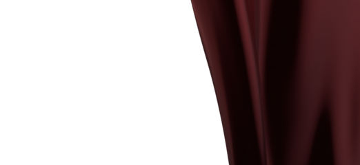 Abstract red cloth falling. Satin fabric flying in the wind