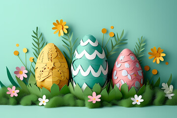 
Easter Festival, paper cut craft