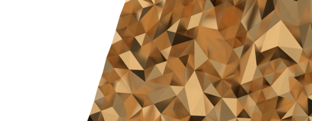 Gold polygon background 3d rendering, 3d illustration. Abstract triangle background. Gold background. Abstract Gold polygon wallpaper