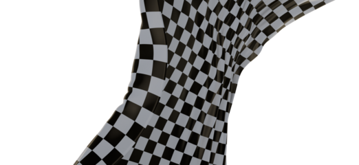 Black and white flag