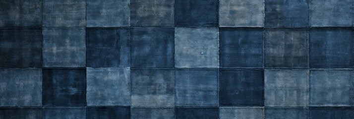 Indigo square checkered carpet texture