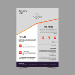 Business Flyer Brochure Template Design, abstract business flyer, vector template design. Brochure design, cover, annual report, poster, flyer