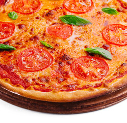 Margherita Pizza with Tomatoes and Cheese