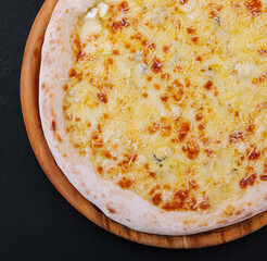 Quattro formaggio - italian pizza with four sorts of cheese