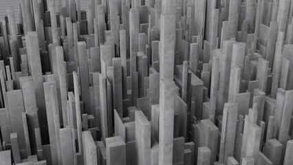 Obraz premium top view on cement skyscrapers concept
