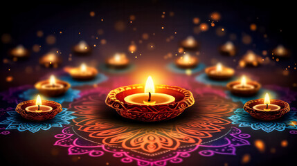 Celebrate the vibrant spirit of Diwali with traditional symbols