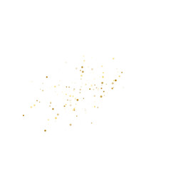 Gold Glitter. Golden Sparkle Confetti. Shiny Glittering Dust. 