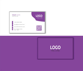 Business card design template, Clean professional business card template,