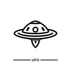 ufo icons and illustrations - flat design