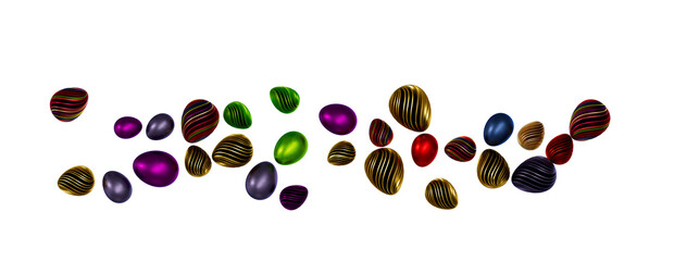 Vintage colorful easter eggs