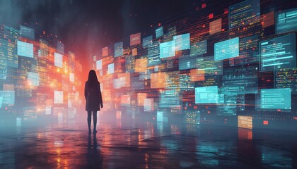 Next-Gen Document Management Solutions, Illustrate cutting-edge document management technologies in action with an image showcasing AI-powered document categorization, AI 