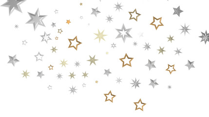 XMAS Stars - stars background, sparkle lights confetti falling. magic shining Flying christmas stars on night