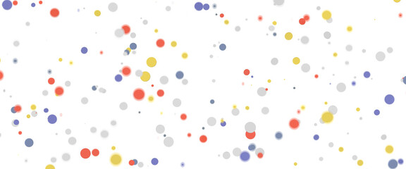 Multicolored paper confetti on transparent background. Realistic confetti flying. Colorful scattered items to holiday decorations.