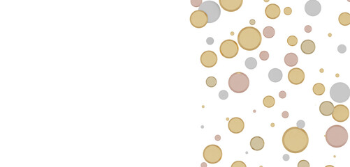 Gilded Festivity: Brilliant 3D Illustration Showcasing a Shower of gold Confetti
