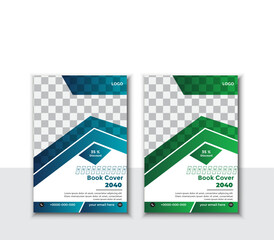 vector colorful book cover design