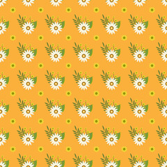 Free vector spring flowers pattern design .