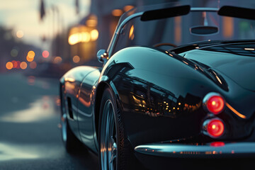 Naklejka premium Masterful Car Portrait with Cinematic Essence