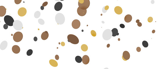 confetti png. Gold confetti falls from the sky. Glittering confetti on a transparent background. Holiday,