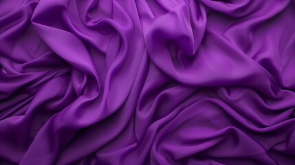 Royal purple satin with rich folds creating a luxurious and regal texture.
