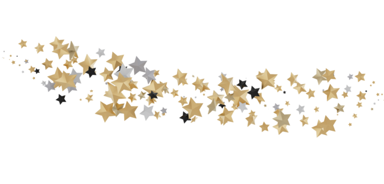 XMAS golden stars -