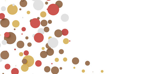  Multicolored confetti on white