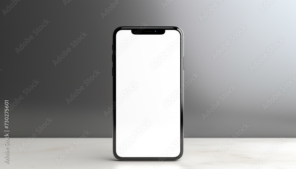 Poster modern portable information device showing wireless technology and touch screen generated by ai
