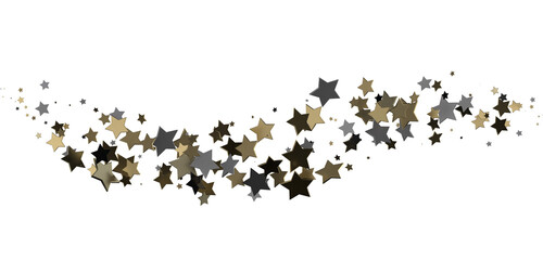 XMAS Stars - Festive christmas card. Isolated illustration white background. -