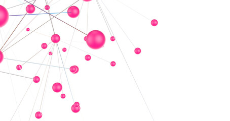 Concept of AI technology, Motion of digital data flow.