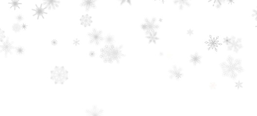 Sparkling Snowfall: Dynamic 3D Illustration of Falling Christmas Snowflakes