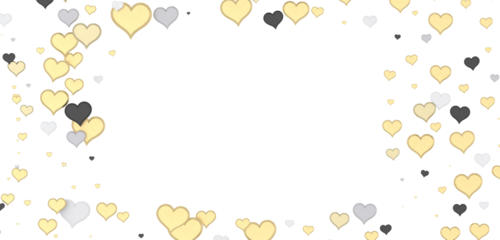 Falling red and pink hearts isolated on transparent background. Valentine’s day design. 3D rendering