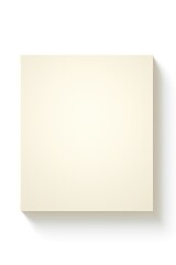 Ivory square isolated on white background