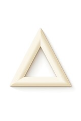 Ivory triangle isolated on white background