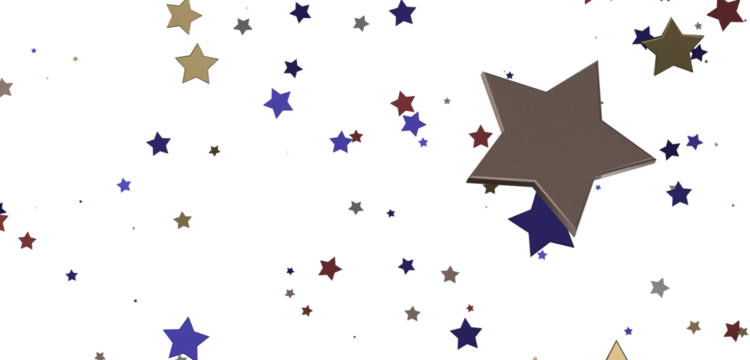 XMAS Stars - Festive christmas card. Isolated illustration white background. -