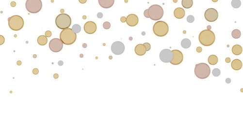 gold  Delight: Captivating 3D Illustration of Joyful gold Confetti