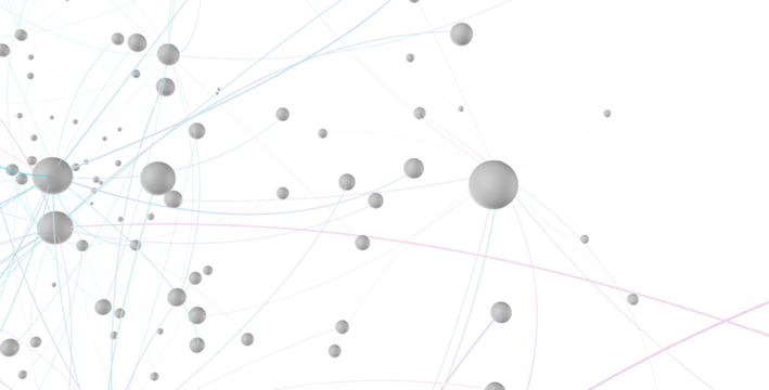Concept of AI technology, Motion of digital data flow.