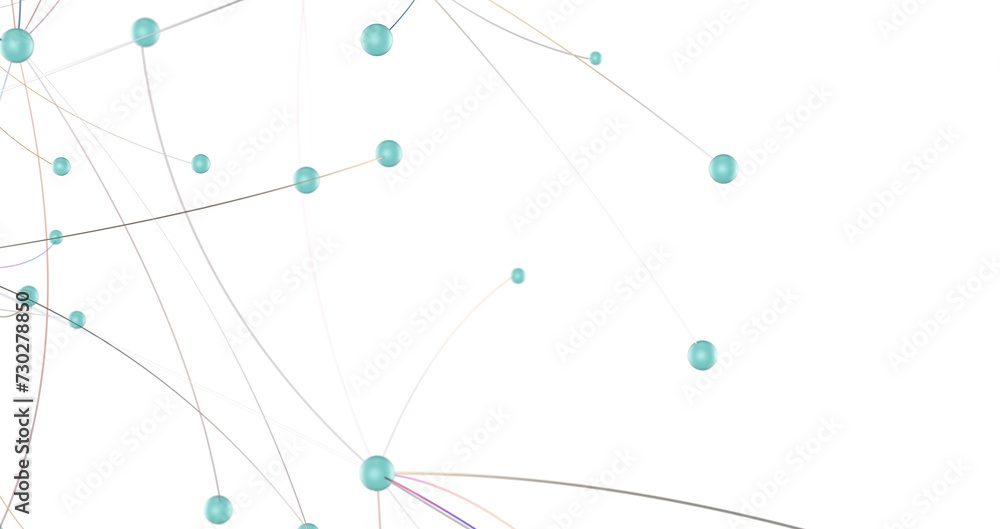 Poster concept of ai technology, motion of digital data flow.