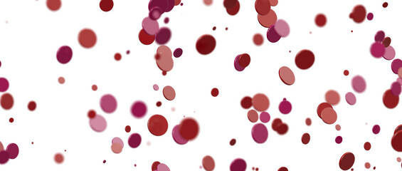 confetti png. red confetti falls from the sky.