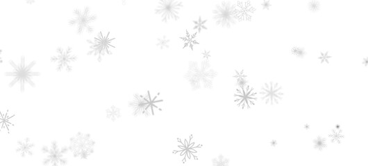 Sparkling Snowfall: Dynamic 3D Illustration of Falling Christmas Snowflakes