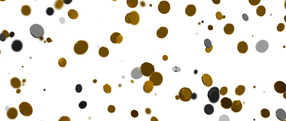 gold  Celebration: Captivating 3D Illustration of Shimmering gold Confetti