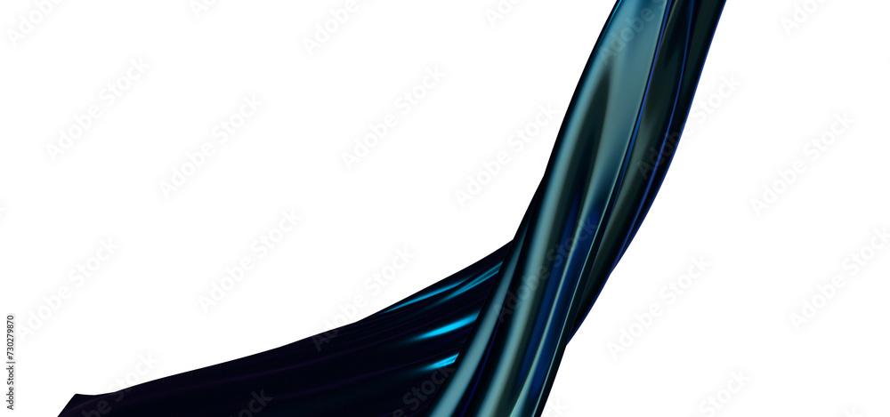 Poster creative abstract technology blue background with 3d concept. abstract particles blue wave minimalis