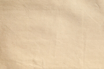 Brown crumpled paper canvas with grain