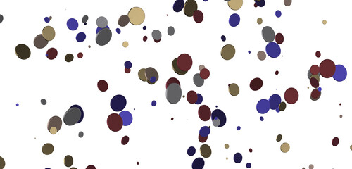 Joyful Deluge: Brilliant 3D Illustration Showcasing an Overflow of gold Confetti