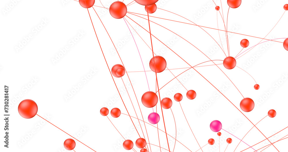 Poster abstract 3d render, network concept, background